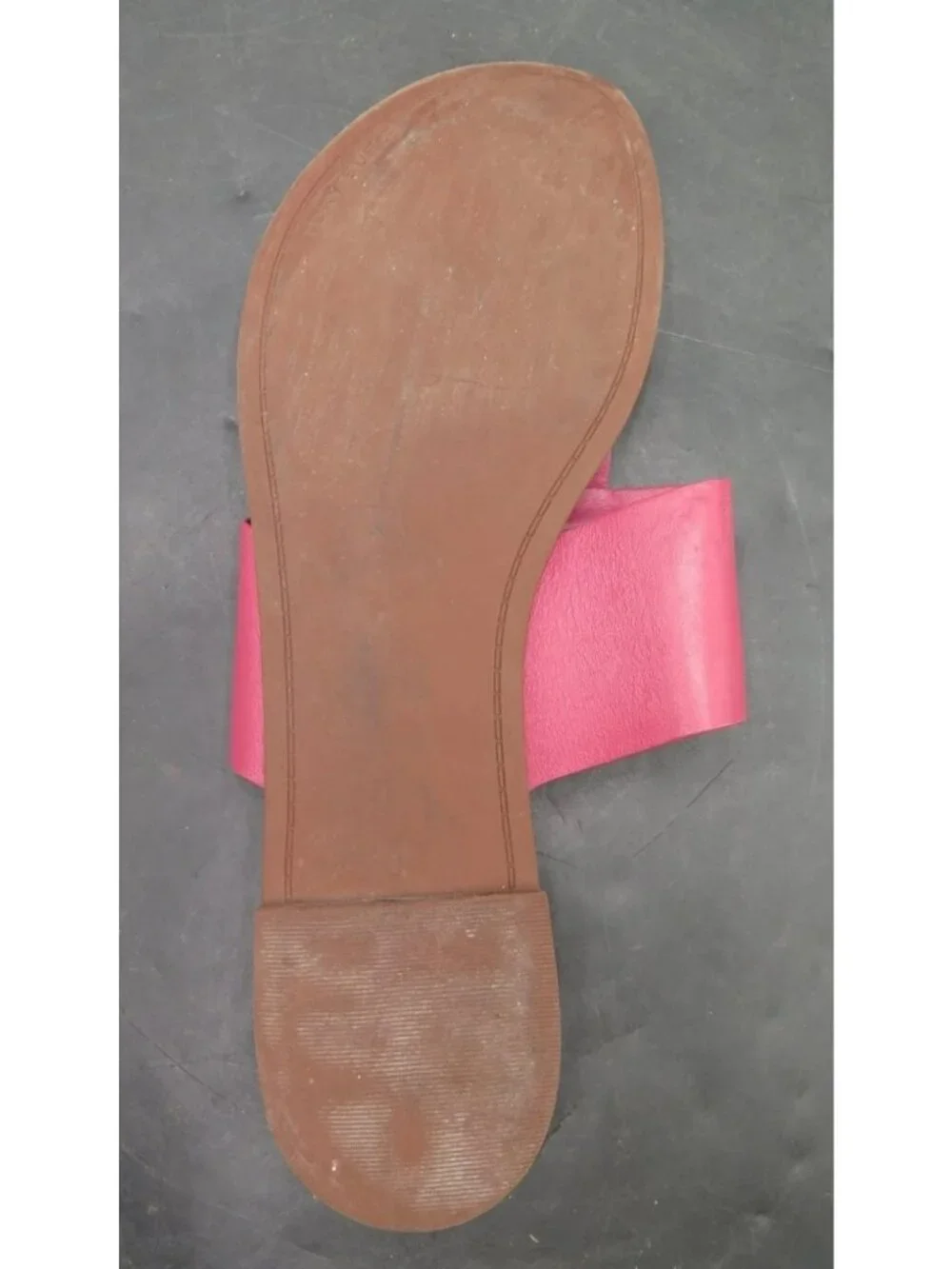 Tory Burch Womens Pink Leather Sandals Size 10 With Gold Logo Accent